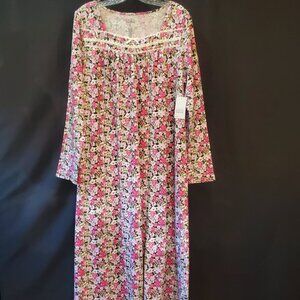 NWT Croft & Borrow Sleepwear Night Gown XL Floral Cotton New
